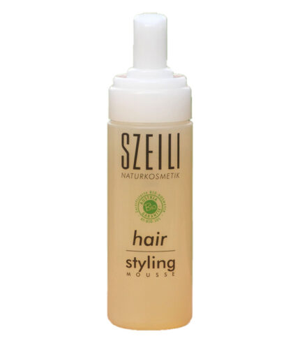 Produktfoto, Bio-Hair-Styling-Mousse von Szeili