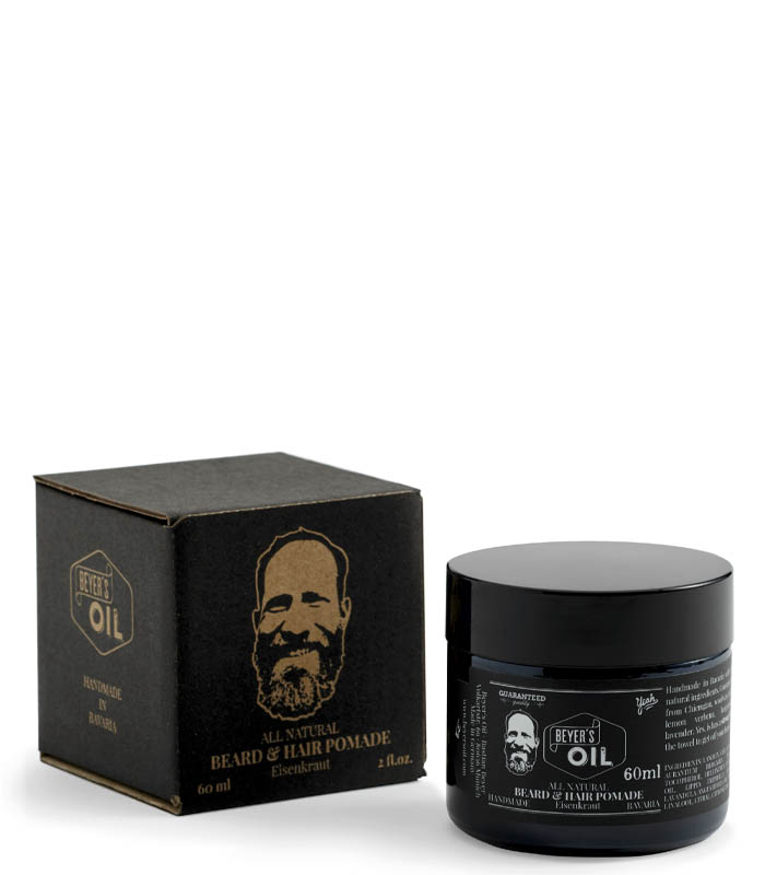 beyers oil pomade 60ml Produktfoto, Beyer´s Oil, Haar und Bartpomade 60ml.