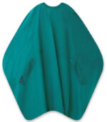 grüner haarschneideumhang