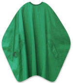 grüner haarschneideumhang