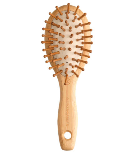 kleine haarbürste mit bambusnoppen