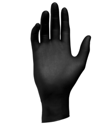 schwarze hygiene handschuhe