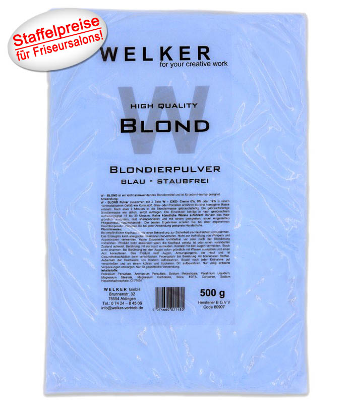 welker blond mit staffelpreis rund transparent schatten blaues pulver