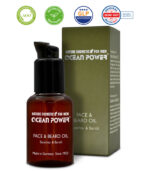 braune dose, grüne kartonage