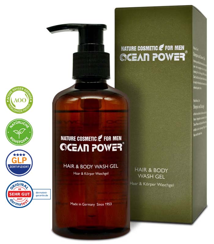 hair and body wash gel 700x800 Kopie braune flasche, grüne kartonage