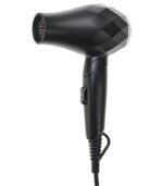 schwarzer föhn, weißer hintergrund