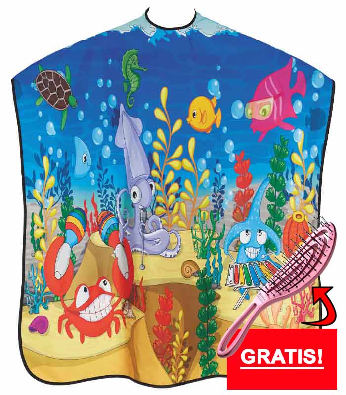 kinderumhang und bürste sale 700x800 bunte farben