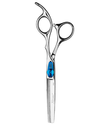 silber blaue schere
