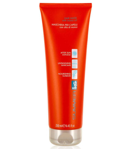 orangefarbene Tube, weißer Hintergrund